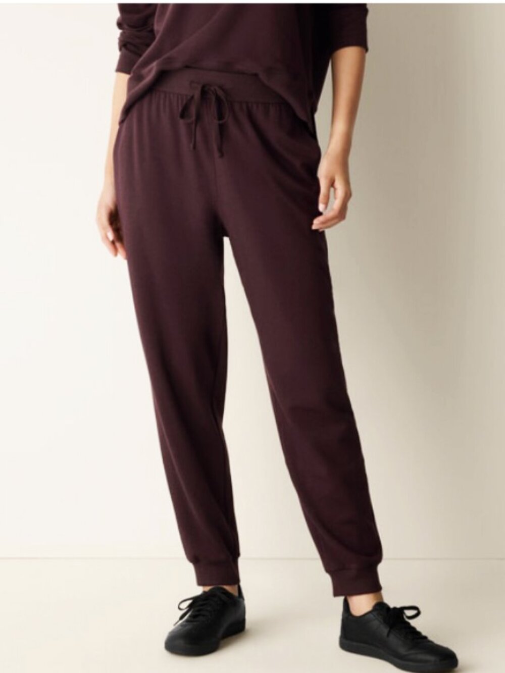 Eileen Fisher Ankle Track Pants Cassis Size Large